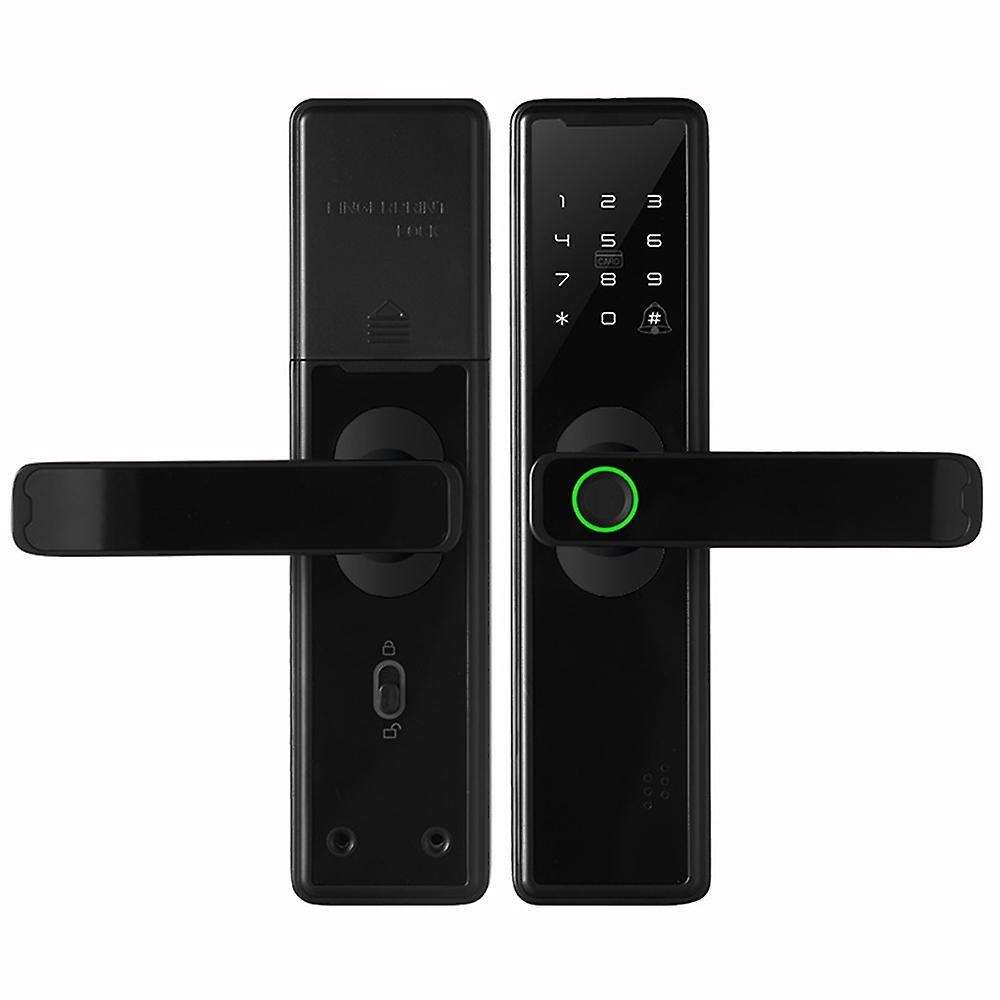 Intelligent Smart Wifi Password Electronic Door Lock Black