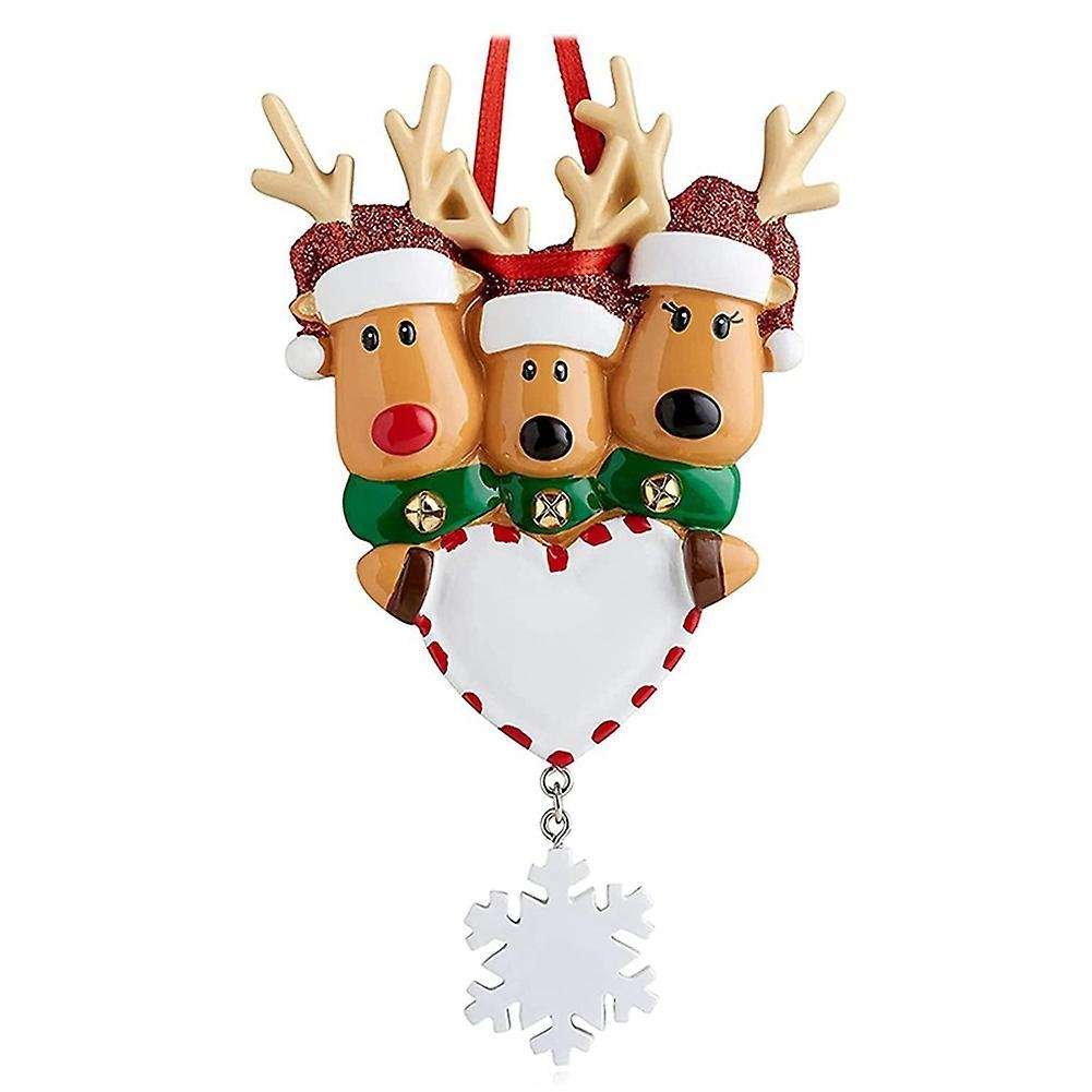 Family Christmas Tree Family Set Gift (christmas Deer, Family Of 3)
