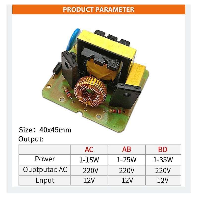 12v to 220v Step Up Power Module 35w Inverse Converter Booster Module