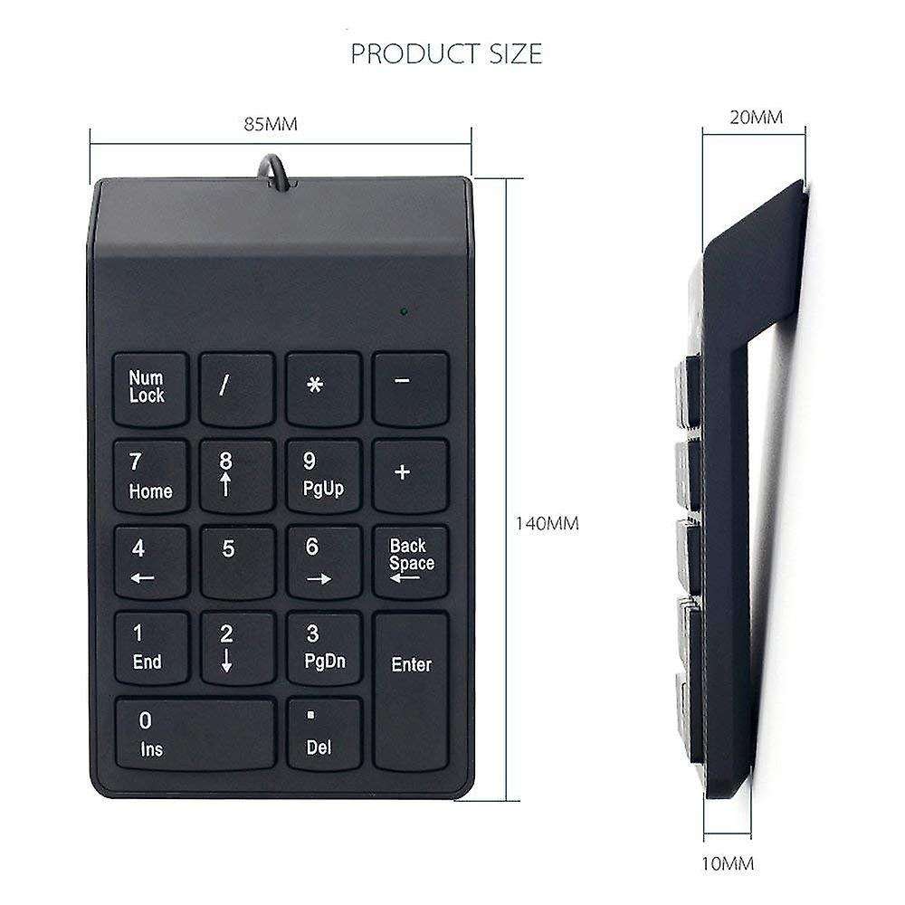 Usb Numeric Keypad,usb 18 Key Number Numeric-black