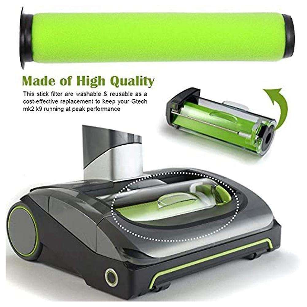 Washable Dirt Bin Stick Filter for Gtech Airram Mk2 & Air Ram Mk2 K9