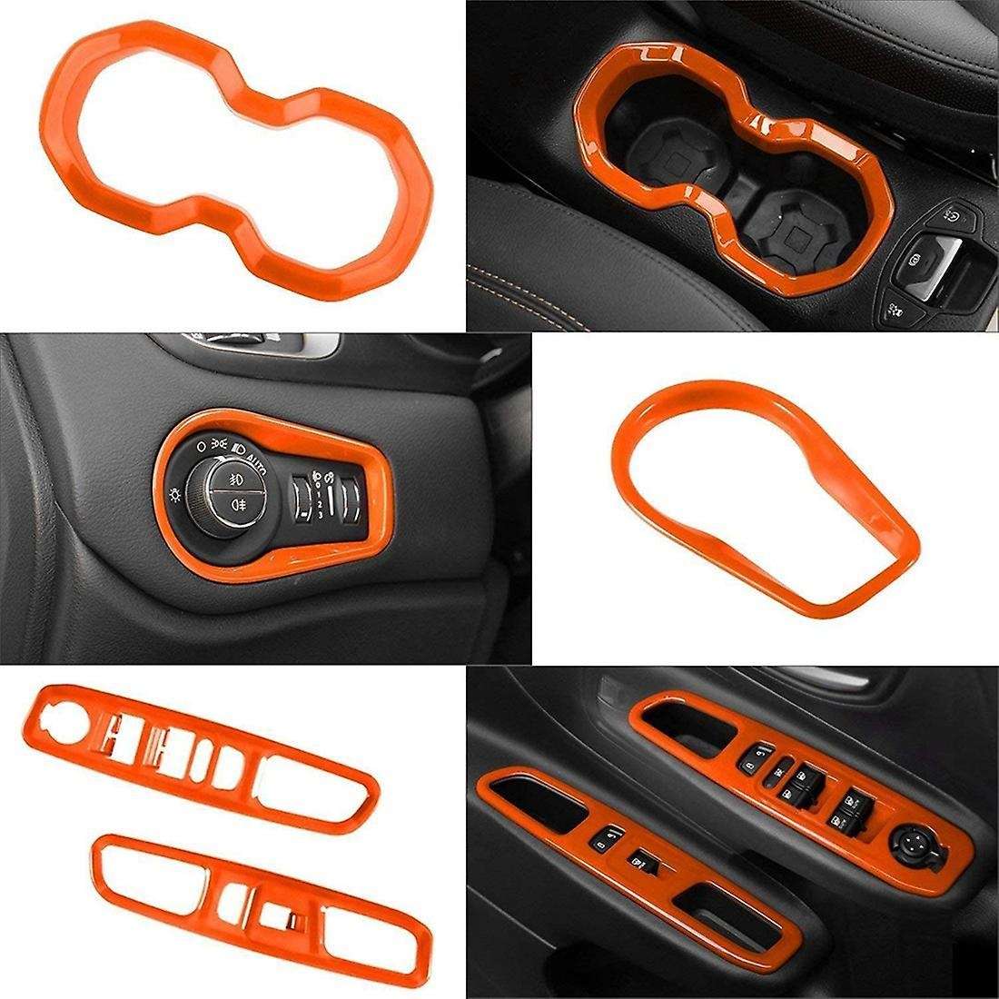 Air Conditioning Vent Interior for Jeep Renegade 2016-2018 (orange)