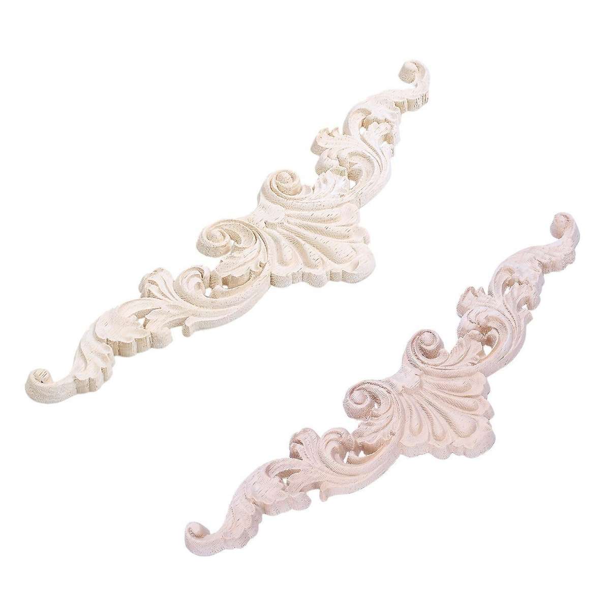 Wood Carved Corner Onlay Applique Frame Decor Type:20x5cm