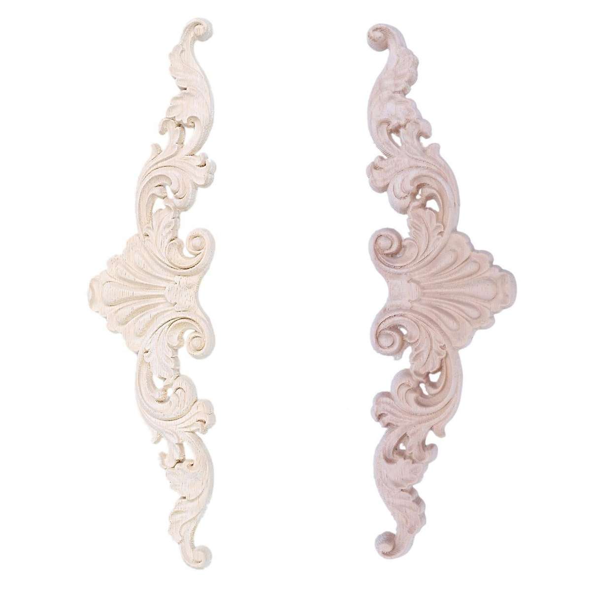 Wood Carved Corner Onlay Applique Frame Decor Type:20x5cm