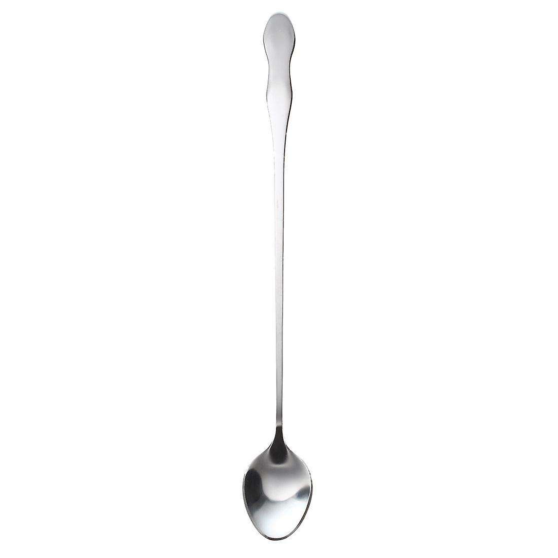 10" Stainless Steel Tableware Long Handle Scoop Teaspoon