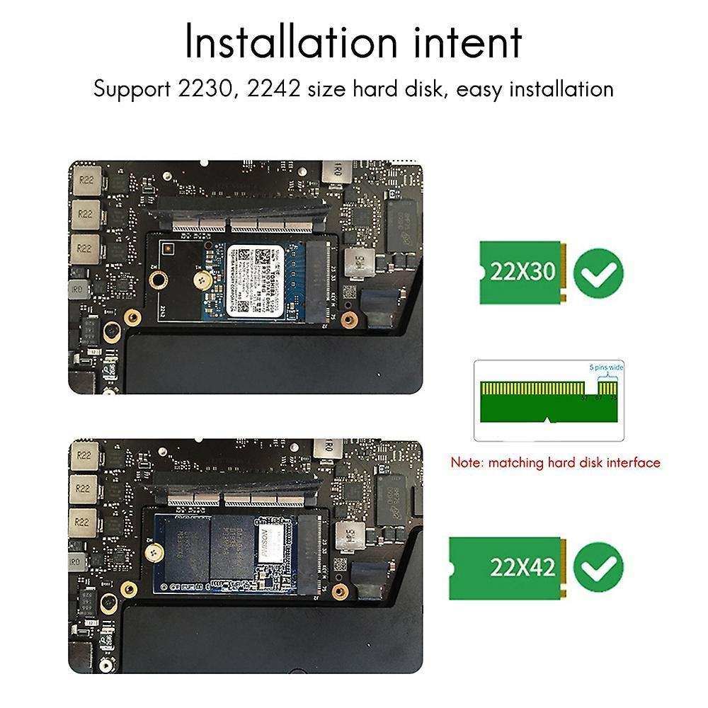 Ssd Hard Disk Adapter Card M.2 Nvme to for Apple Macbook Pro