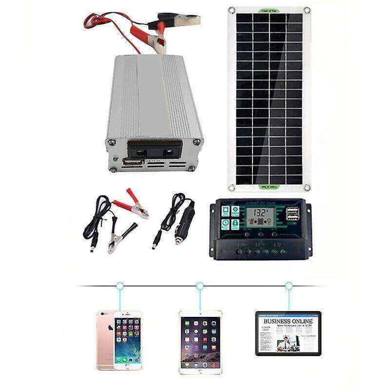 200w Solar Panel Kit 12v to 220v Battery Charger with 100a Controller