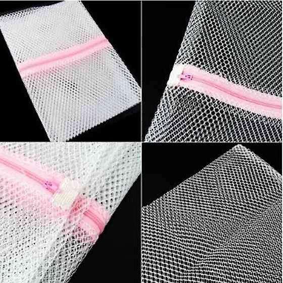 3 X Zipped Laundry Washing Mesh Bags Net Socks Underwear Wash 1 Large 2 Medium