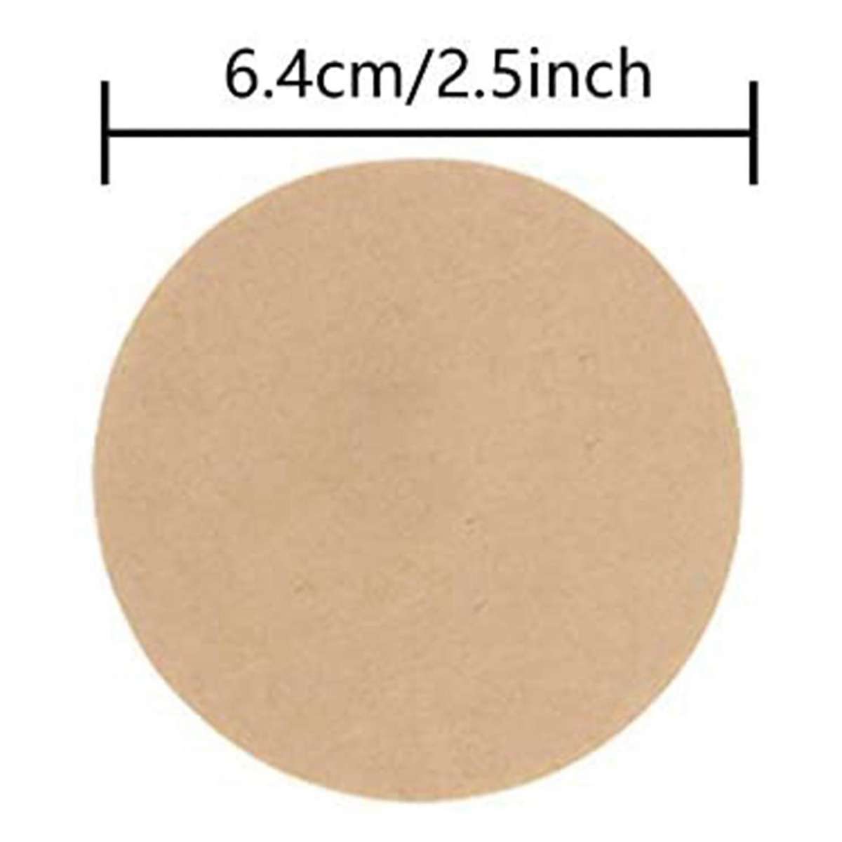 400 Pieces Of Unbleached Paper Coffee Filter Round Replacement