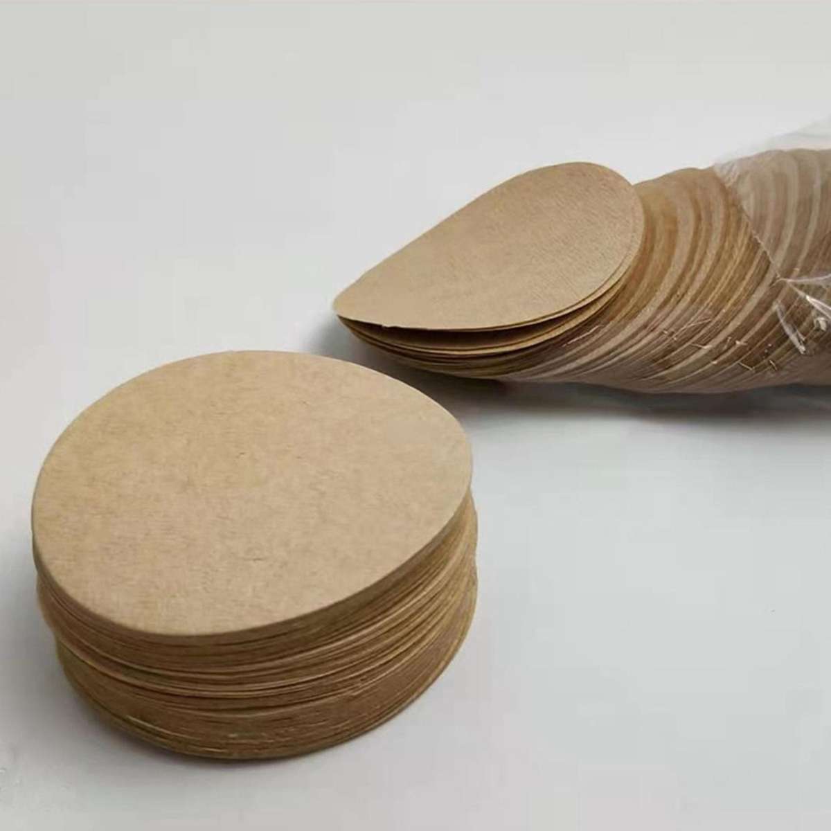 400 Pieces Of Unbleached Paper Coffee Filter Round Replacement