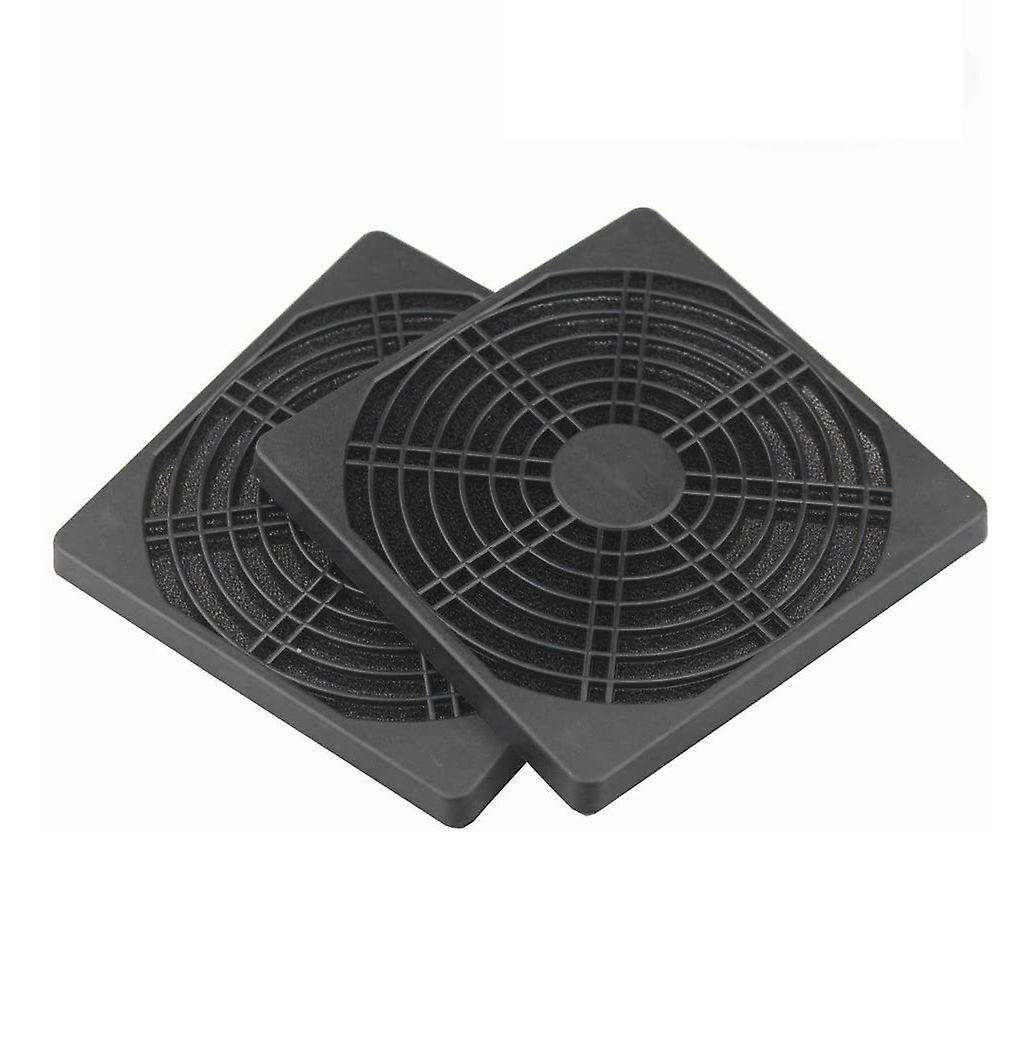 2 Pcs Abs Computer Ventilator Grill 120mm Fan Filter Fan Mesh Cover