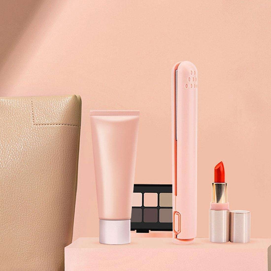 Mini Hair Straightener for Straight and Curling for Students Blue