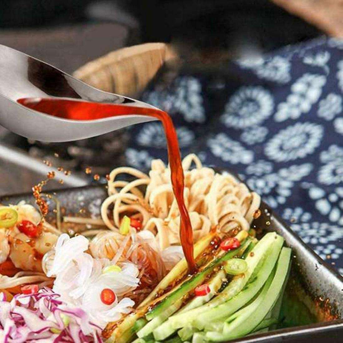 4 Pcs Drawing Decorating Spoon Chocolate Spoon Fruit Tool