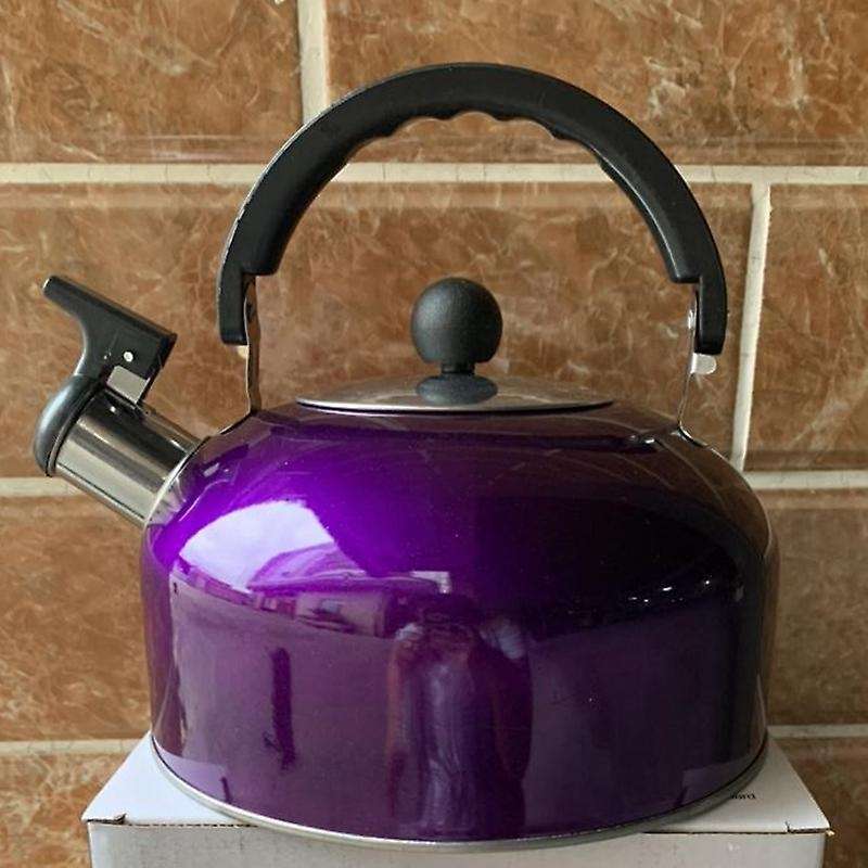 Home Whistling Kettle for Gas Stove 3l Stainless Steel Bottle(red)