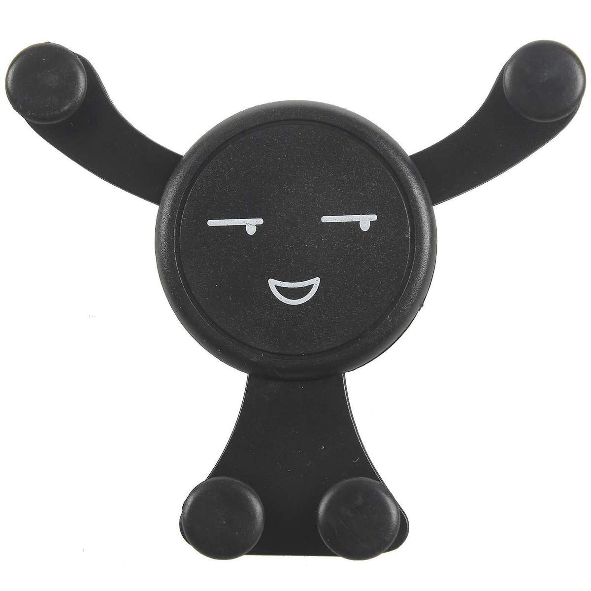 Car Smartphone Stand Air Vent Holder No Magnetic Phone Holder Black