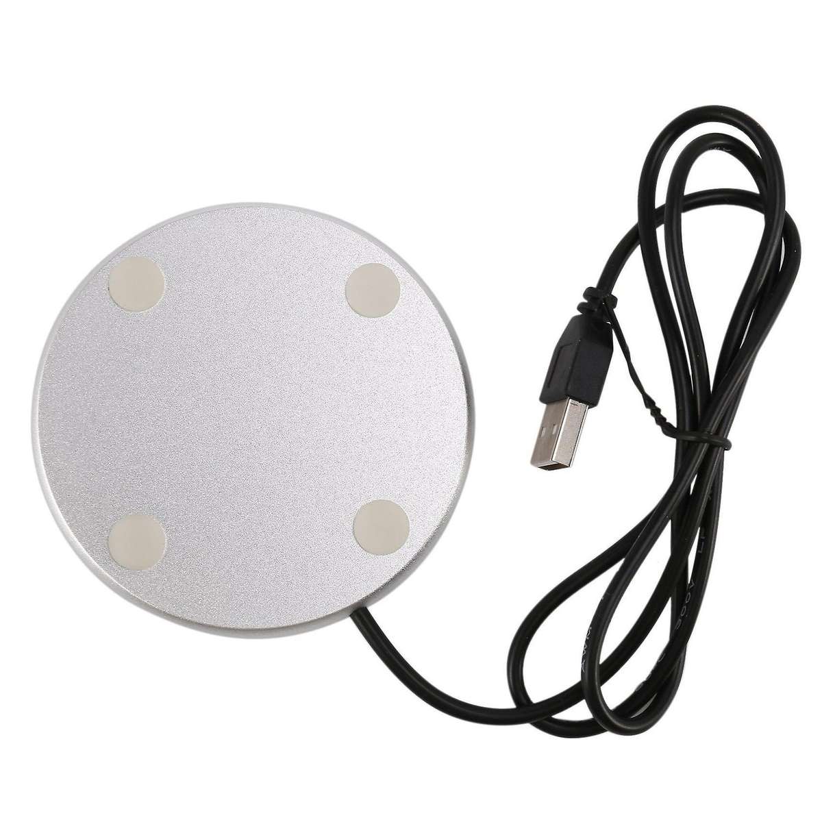 Coffee Warmer Coaster,usb Electric Heater for Office Home,silver 82 X 82 X 7mm