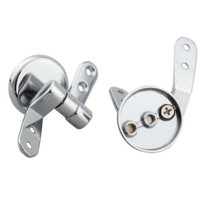Alloy Toilet Seat Hinges Mountings Set Chrome with Fittings Screws