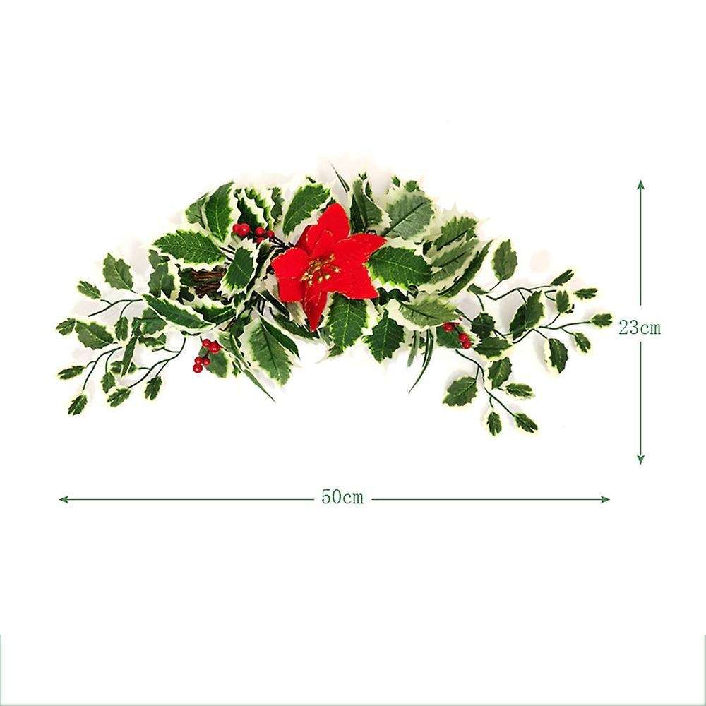 Christmas Artificial Red Pine Needles Door Decor Home Hotel Pendant A