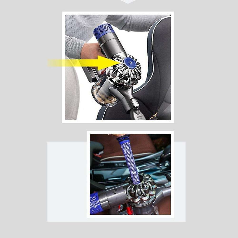 2 Pack Pre-filters and 1 Pack Hepa Post-filters for Dyson V8 and V7