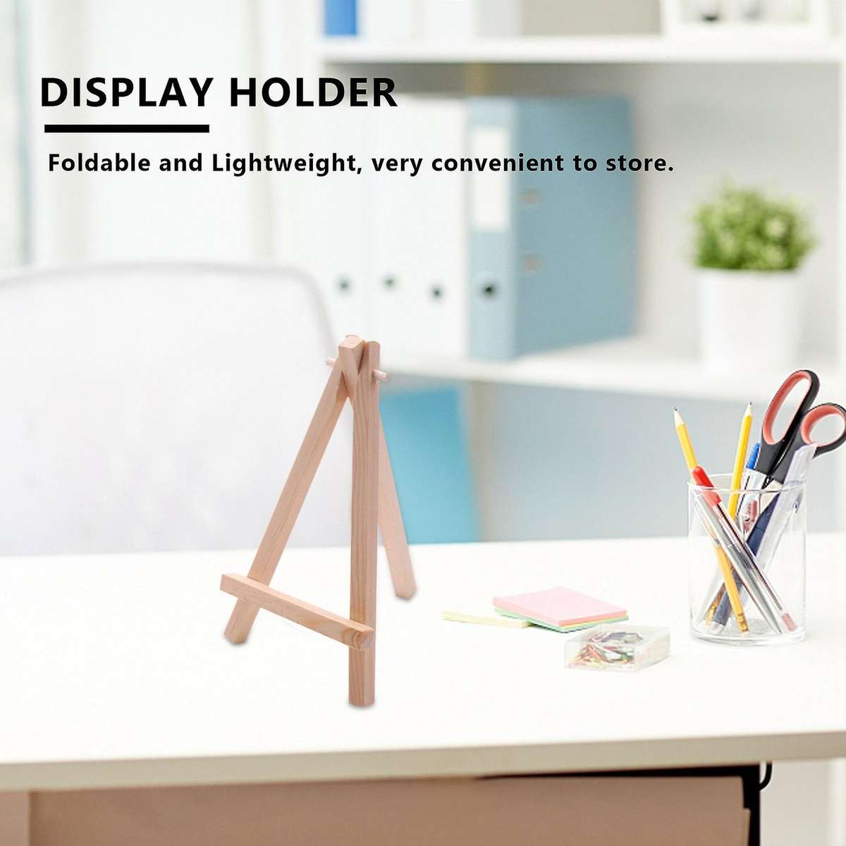 10pcs Mini Wooden Artist Easel-triangle Wedding Table Stand 15 X 8 Cm