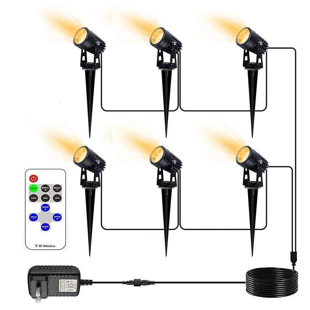 10 Speed Brightness Adjustment Led Garden Light Eu Plug