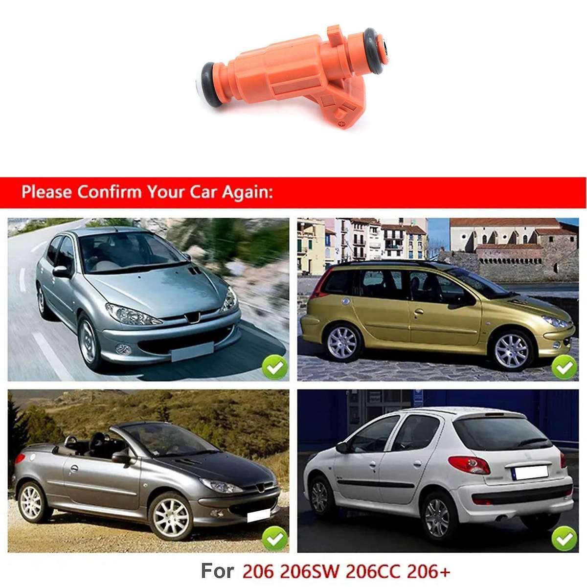 Fuel Injectors Nozzle 0280156034 for Citroen Elysee C2 C3 Peugeot 206