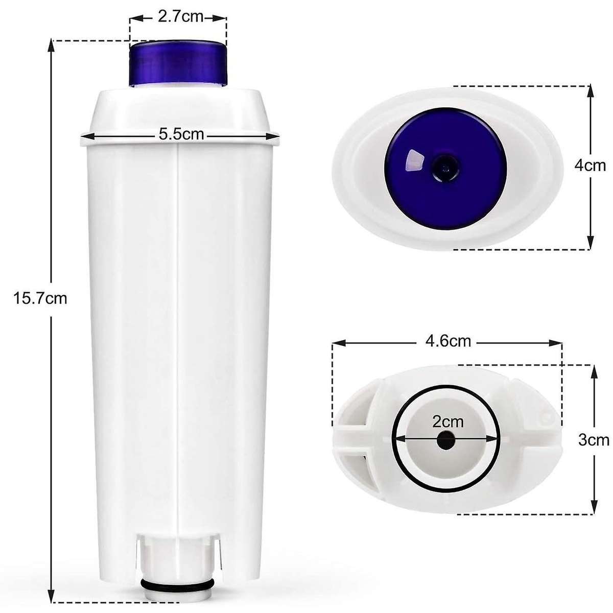 12 Pack Coffee Machine Water Filter for Delonghi Dlsc002 Filter