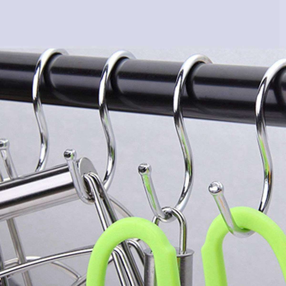 Premium 6 Pack Dual S Shaped Hooks Stainless Steel Hanger (6 Pack)