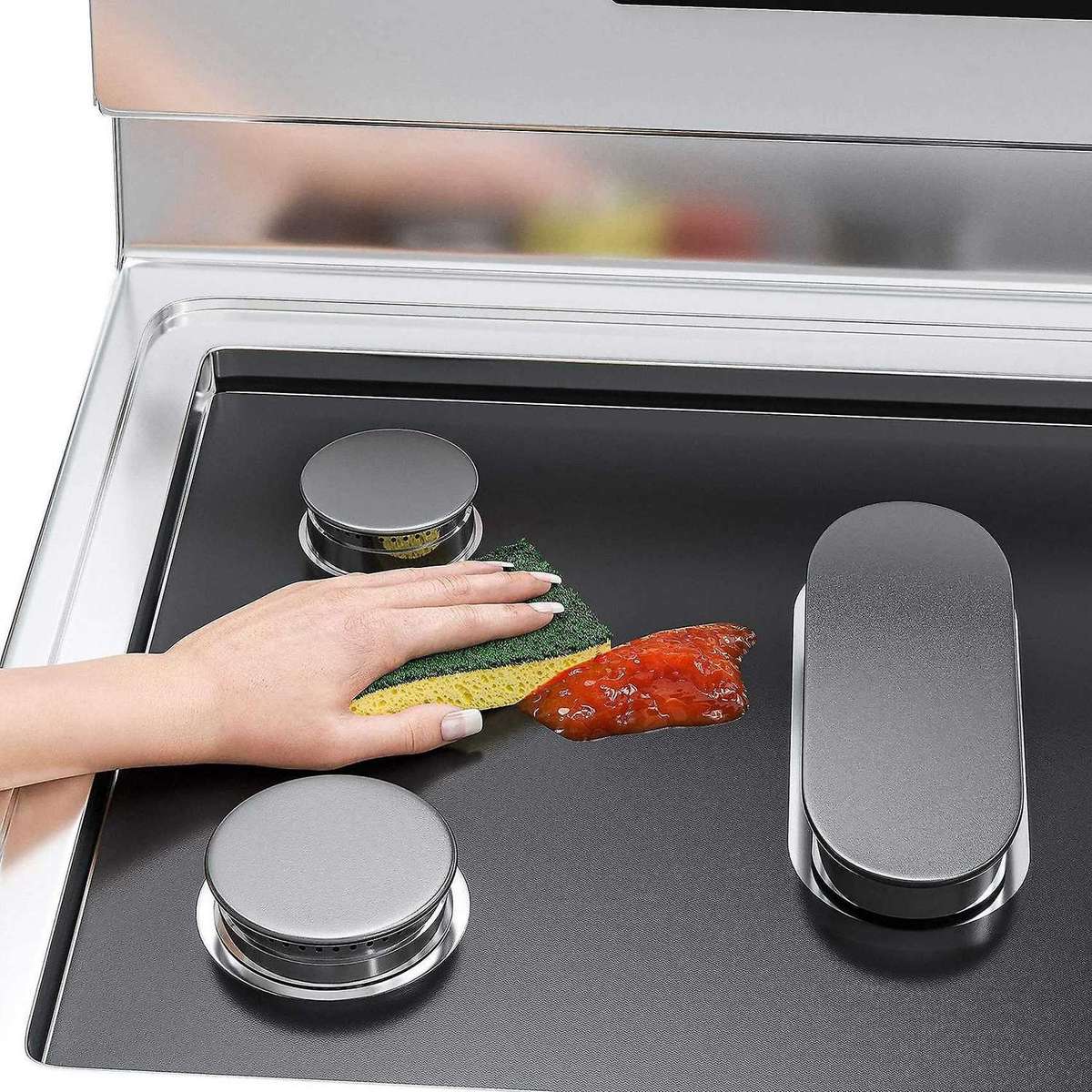Stove Burner Cover for Samsung Gas Range, Reusable Gas Stove Liners