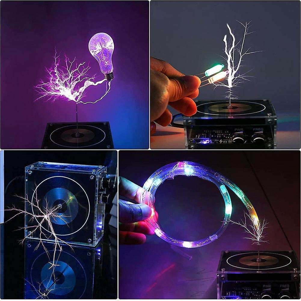 Bluetooth Music Tesla Coil Desktop Toy,for Xmas, Arc Plasma Wireless