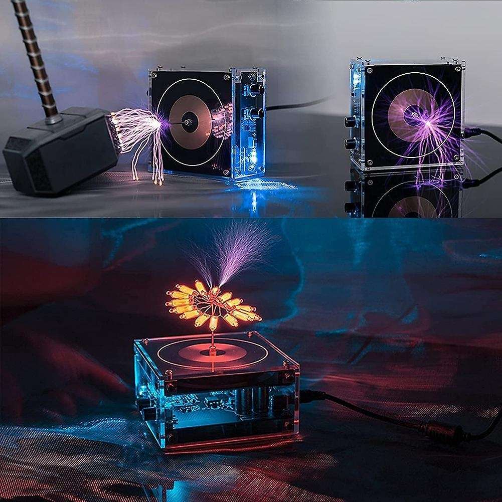 Bluetooth Music Tesla Coil Desktop Toy,for Xmas, Arc Plasma Wireless