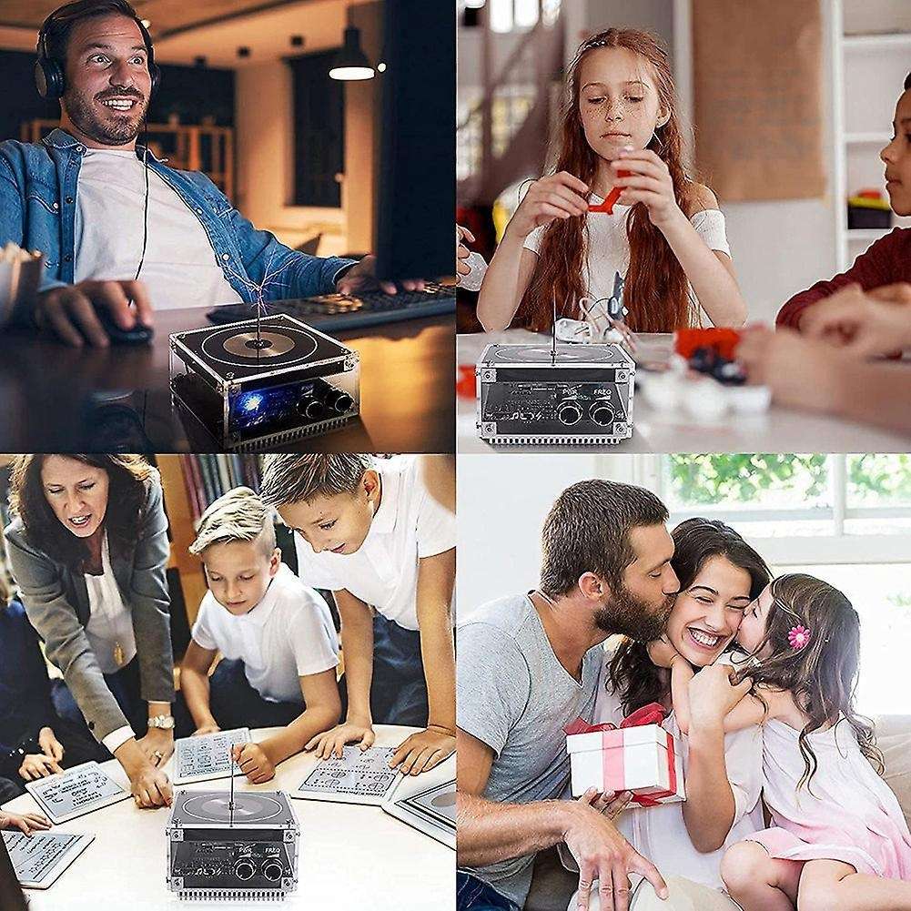 Bluetooth Music Tesla Coil Desktop Toy,for Xmas, Arc Plasma Wireless