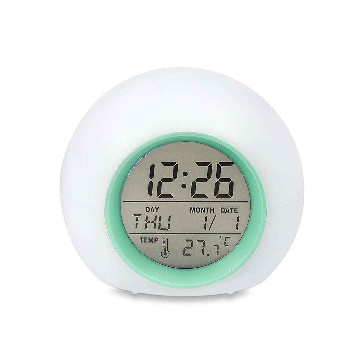 Kids Alarm Clock - Wake Up Light Digital Clock with 7 Colors Changing