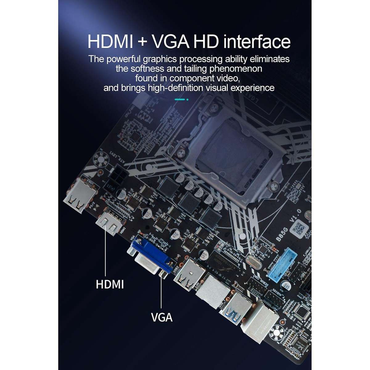 B85 Motherboard+ddr3 2gb Ram Lga1150 Desktop Computer Motherboard