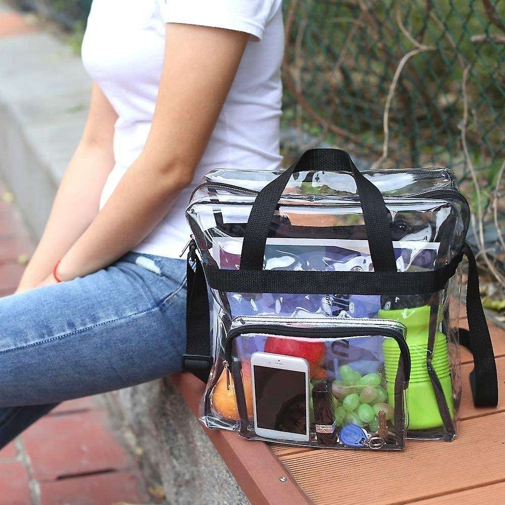 Clear Tote Bag, Adjustable Shoulder Strap, Perfect for Sports