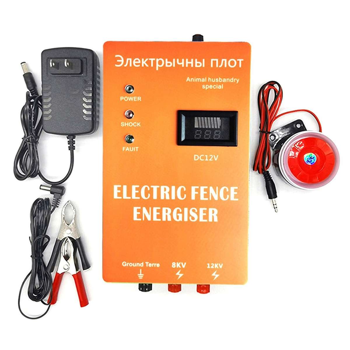 2040km Electronic Fence Energizer, High Voltage Pulse Output(us Plug)