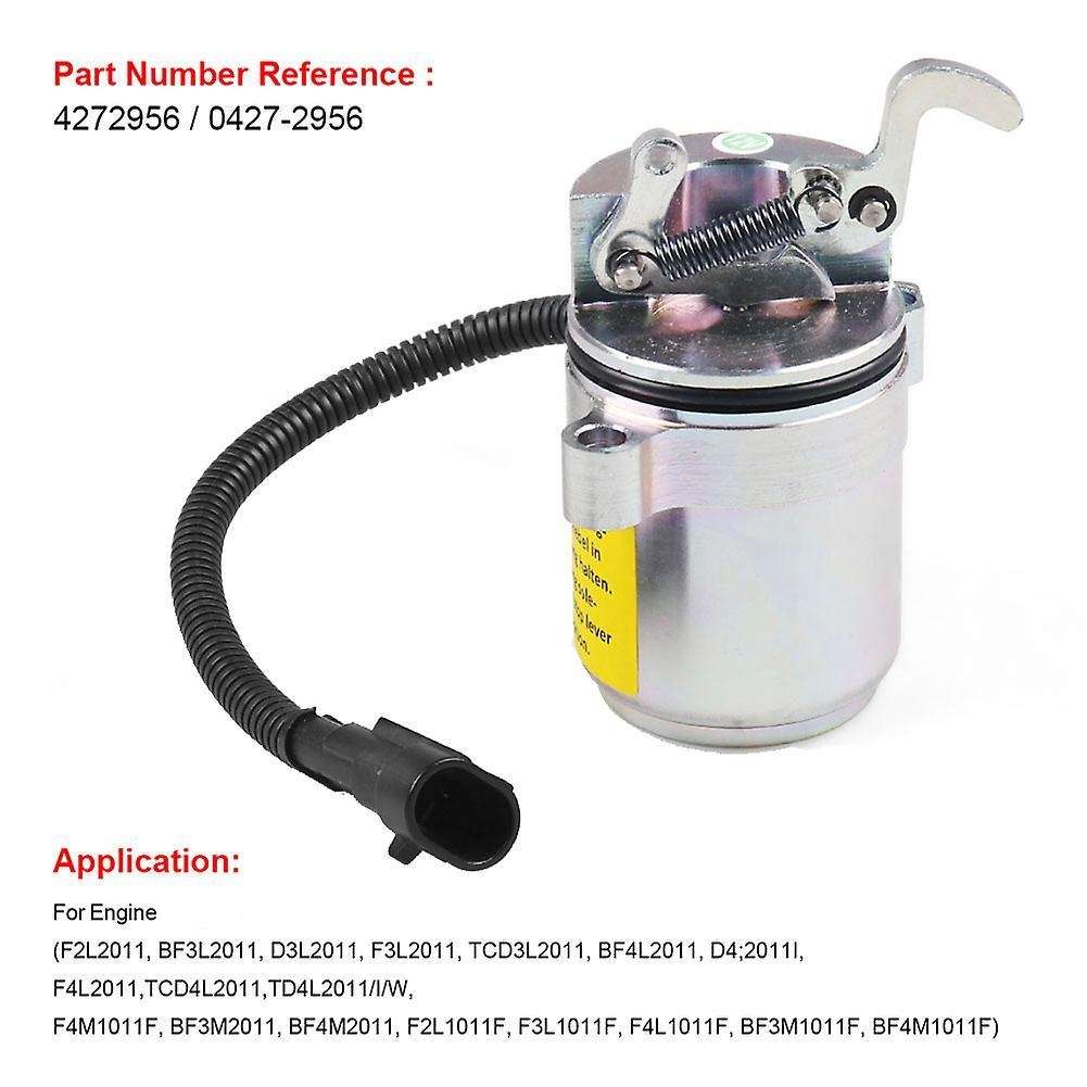 Engine Fuel Shut Off Solenoid Valve 12v for Deutz F2l2011 Bf3l201