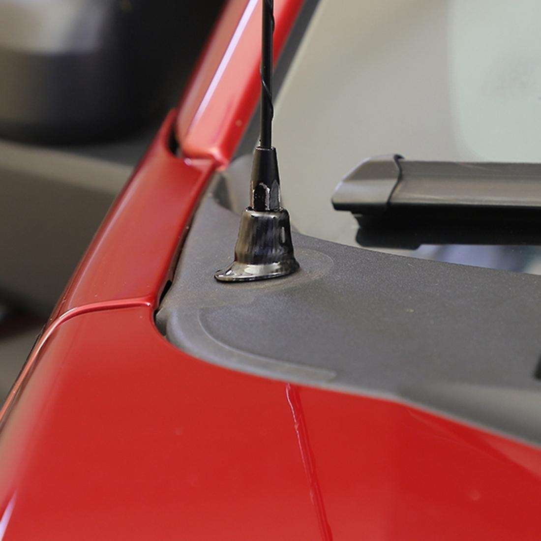 Car Radio Antenna Base Cover Trim Fit for Ford,abs Carbon Fiber