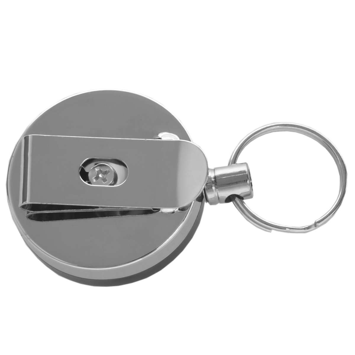 6pcs Retractable Reel Badge Id Holder Belf Clip Name Card