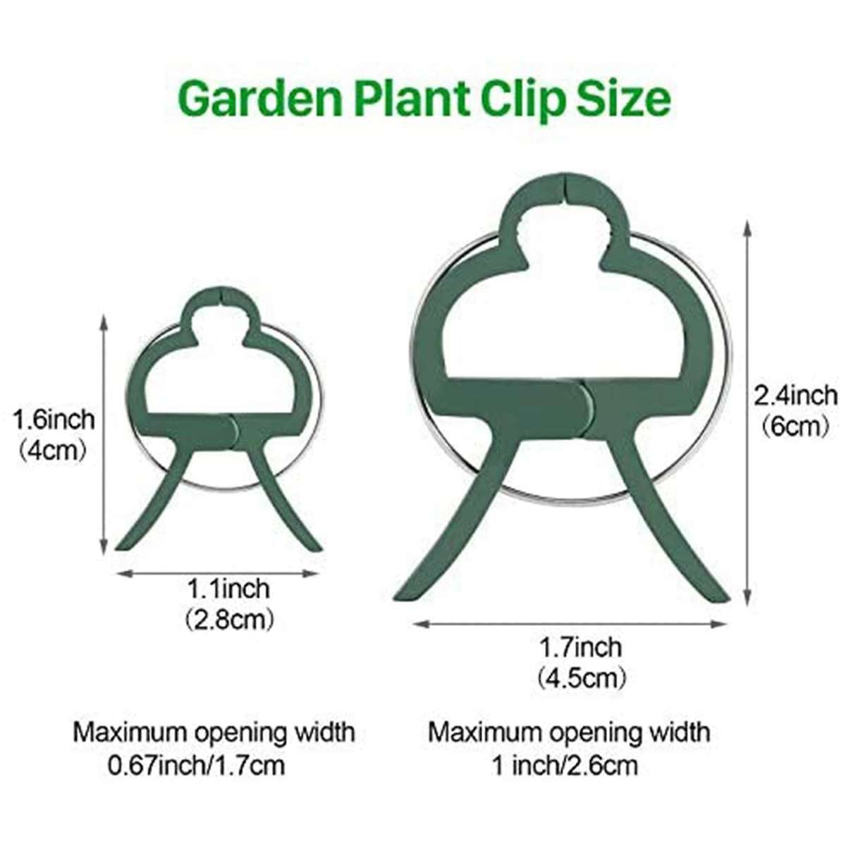 Plant Support Clip Ties for Gardening Gentle Plant & Flower Clamps