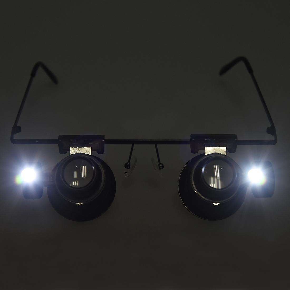 Watch Repair Magnifier Loupe 20x Glasses with Led Light