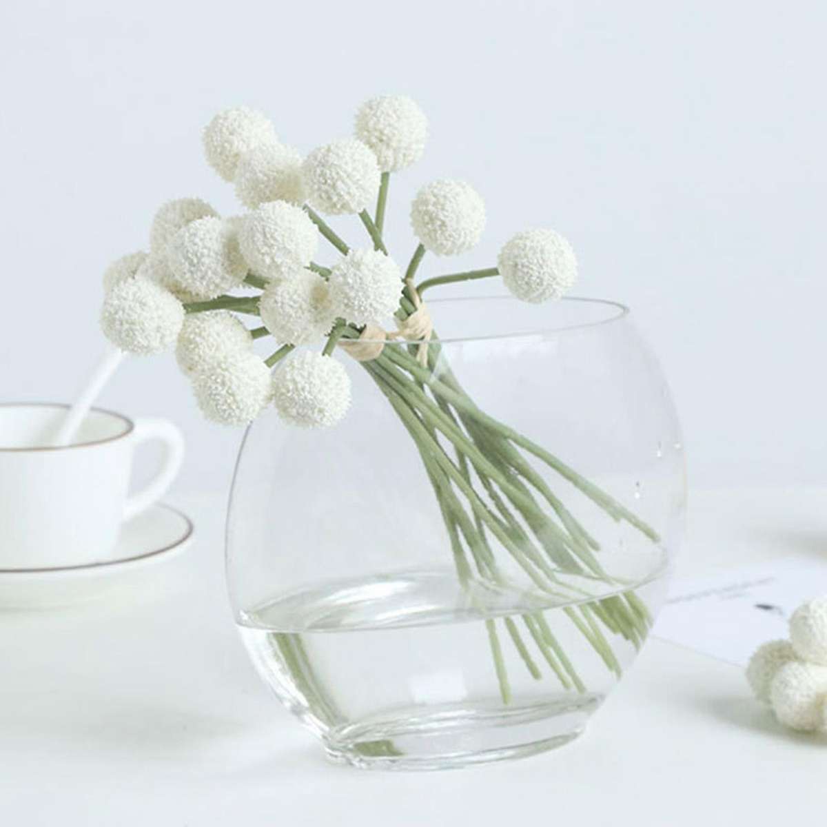 9 Pcs Golden Ball Artificial Flower Ball C