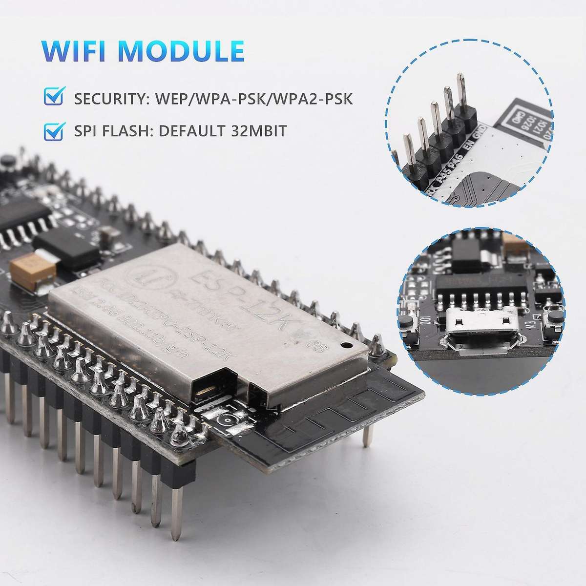Esp-12k Wireless Wifi Module Esp32s2 Esp8266 Development Board Module