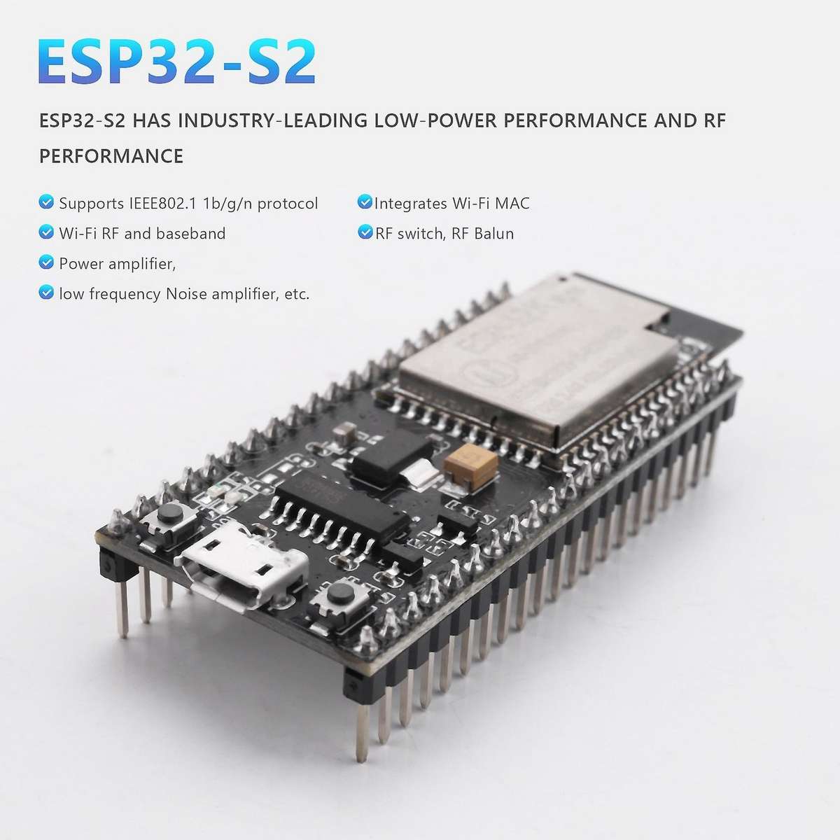 Esp-12k Wireless Wifi Module Esp32s2 Esp8266 Development Board Module