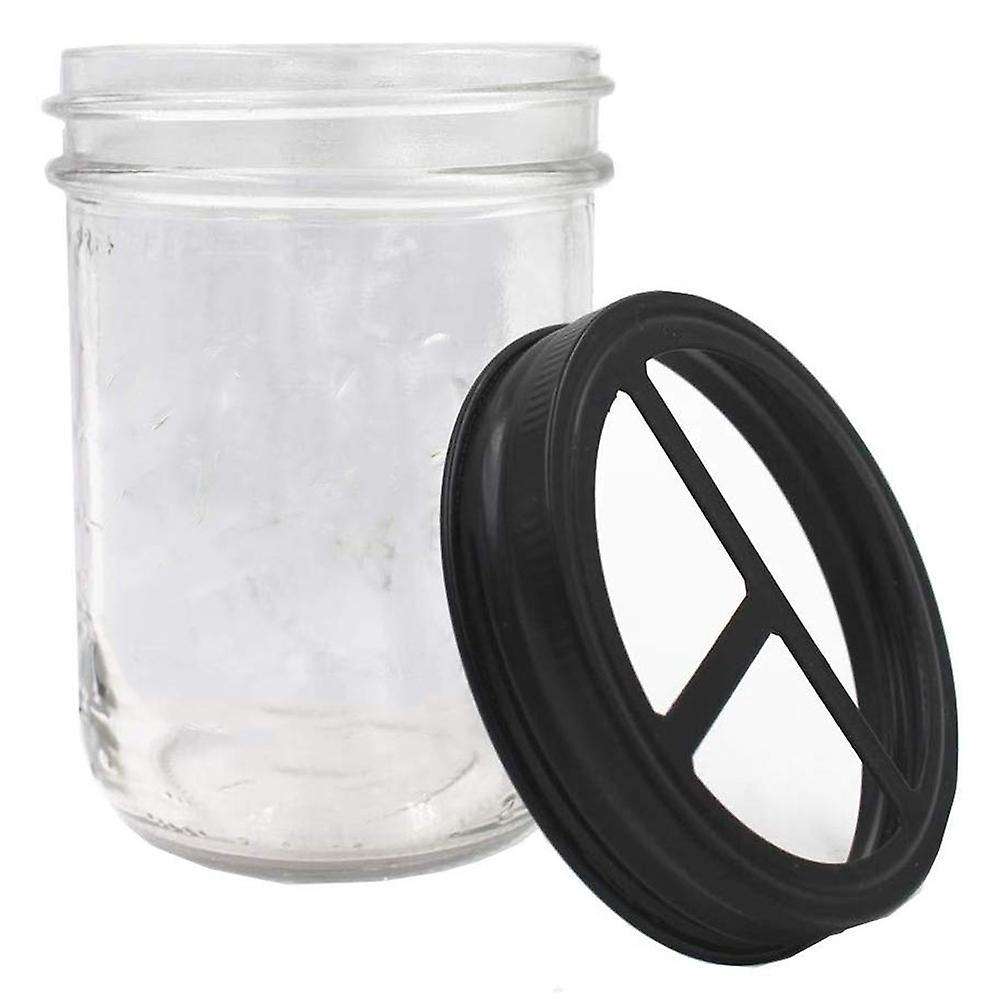 2 Pcs Mason Jar Toothbrush Holder Lid - Rust-proof Stainless Steel