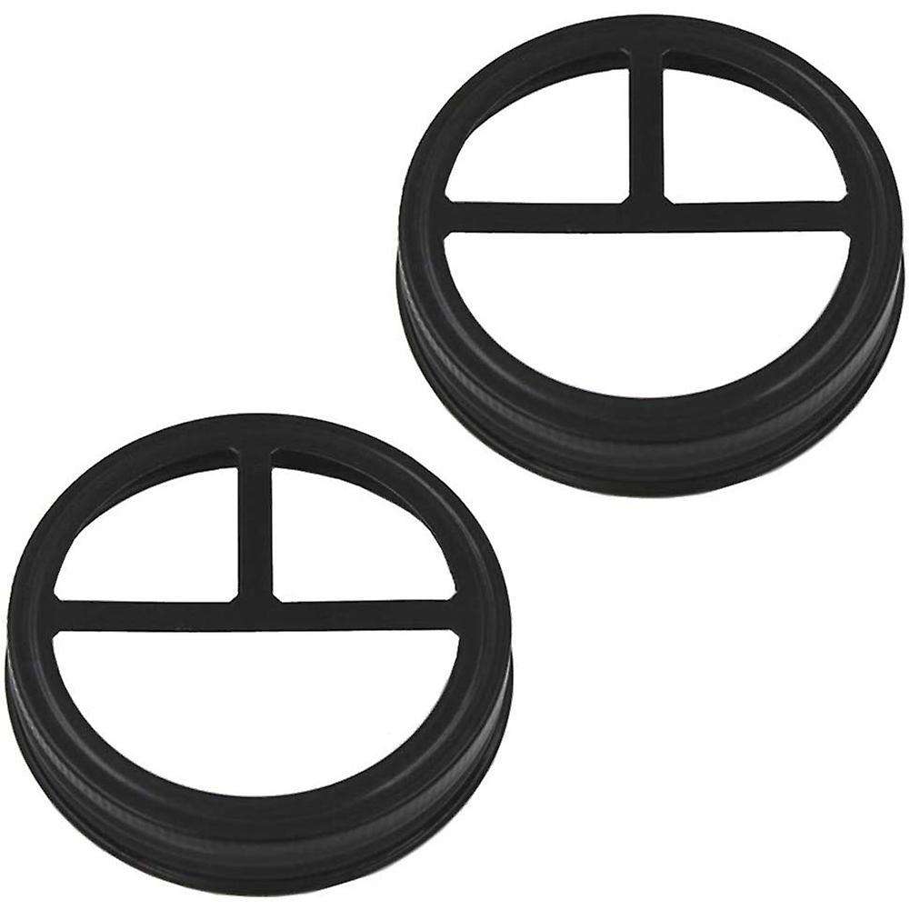 2 Pcs Mason Jar Toothbrush Holder Lid - Rust-proof Stainless Steel