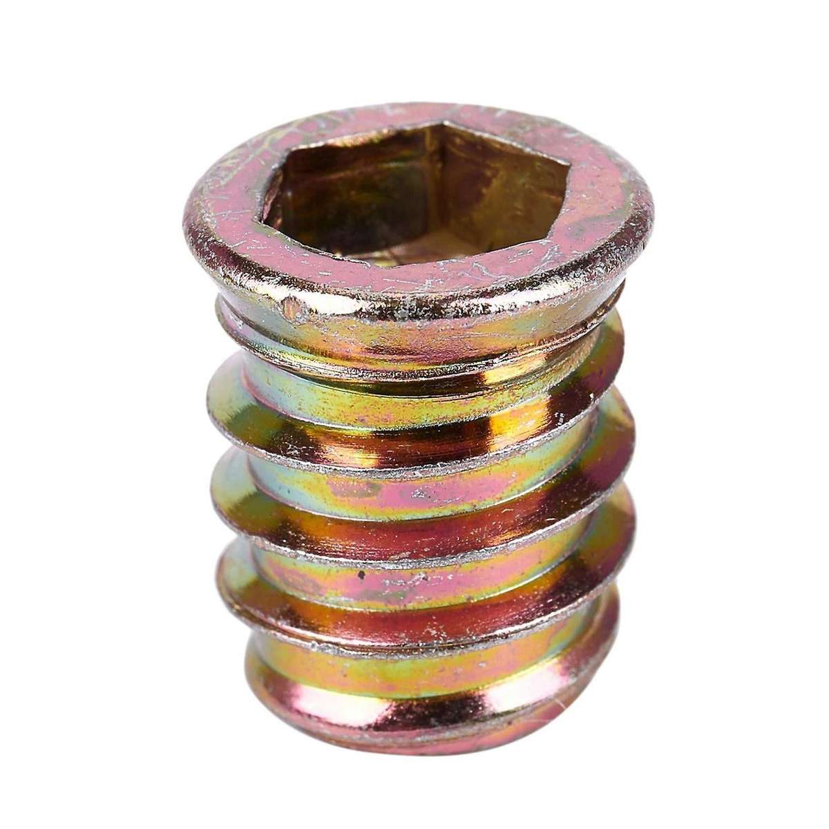 Set Of 5 Threaded Insert M10 X 20 Mm for Wood