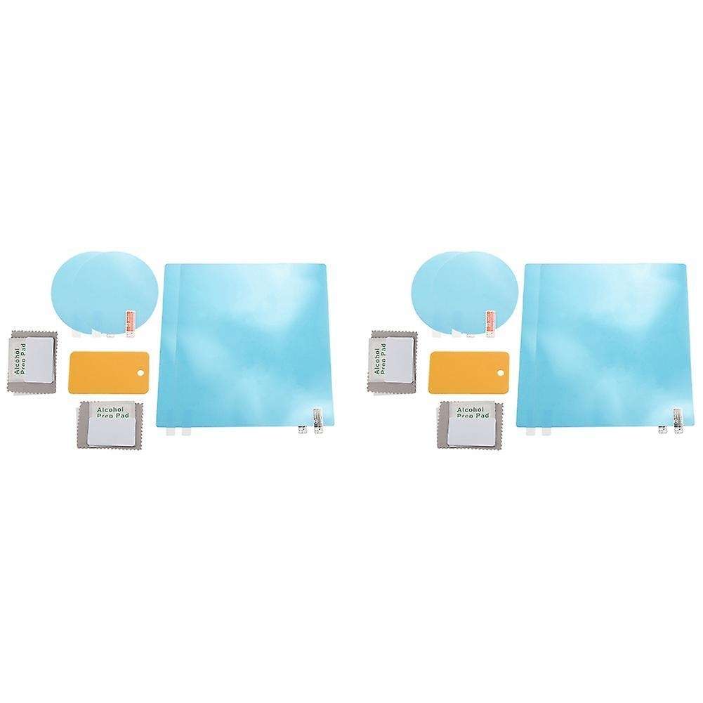 4pcs Car Rearview Mirror Film Film Film (2 Round and 2 Rectangles)