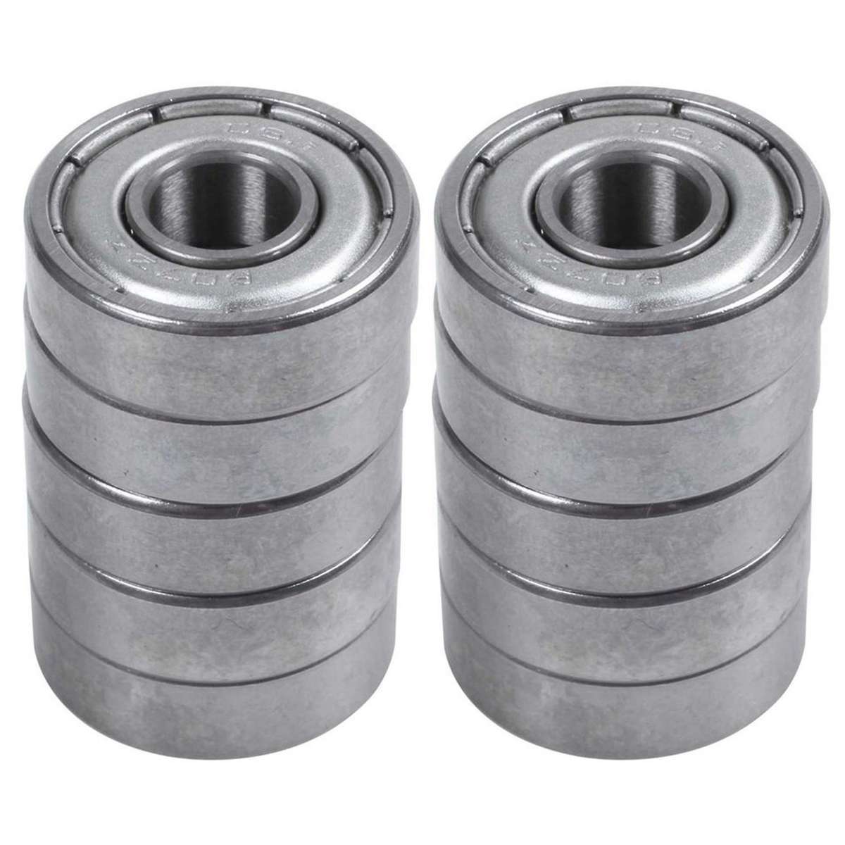 607z 7 X 19 X 6mm Double Shielded Deep Groove Ball Bearings 10 Pcs