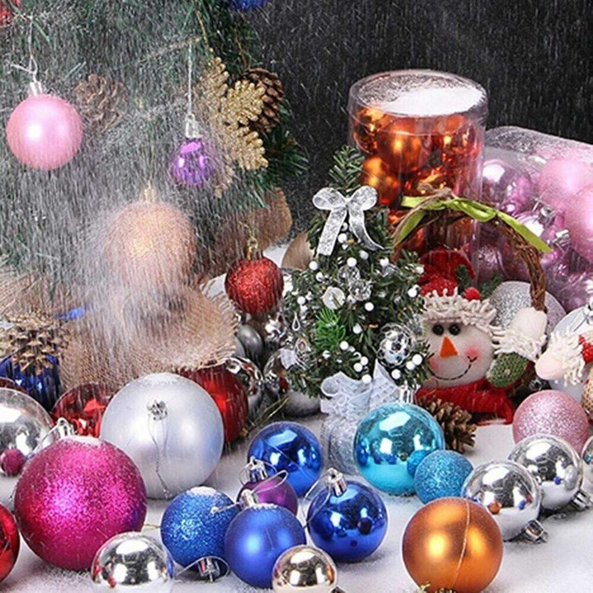 3cm Christmas Ball Ornaments Xmas Tree Party Home Hanging Decoration